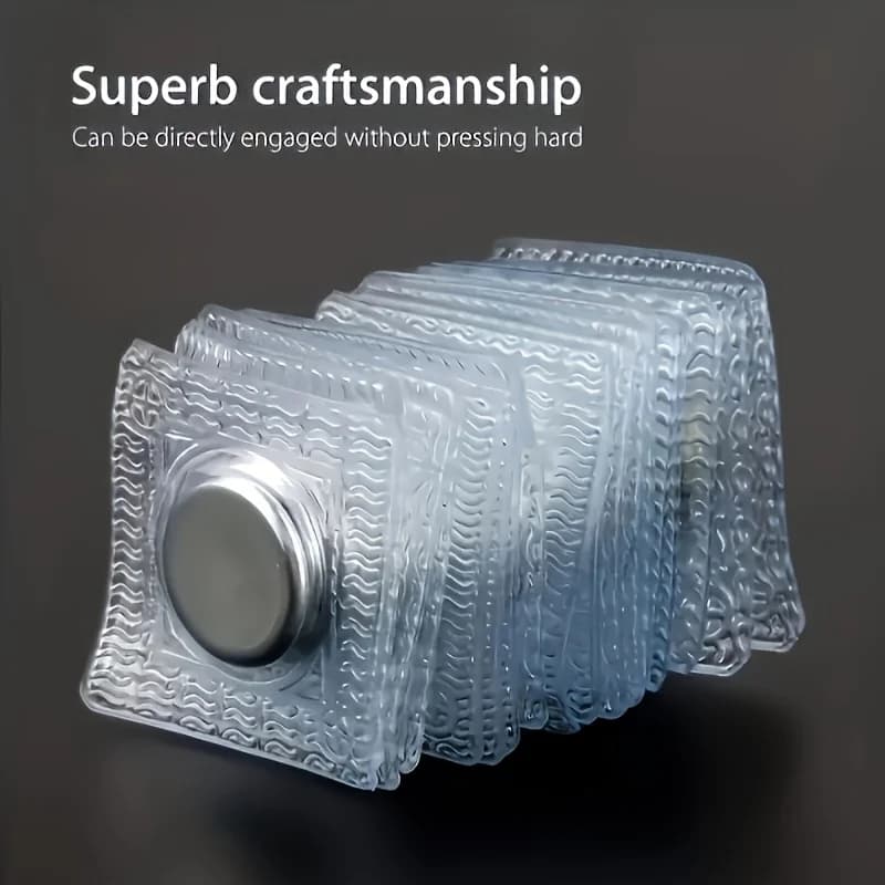 Bottoni automatici magnetici invisibili da 40 pezzi - Magneti cuciti da 0,39" per abbigliamento e borse, elementi di fissaggio in metallo argentato con chiusura di facile accesso