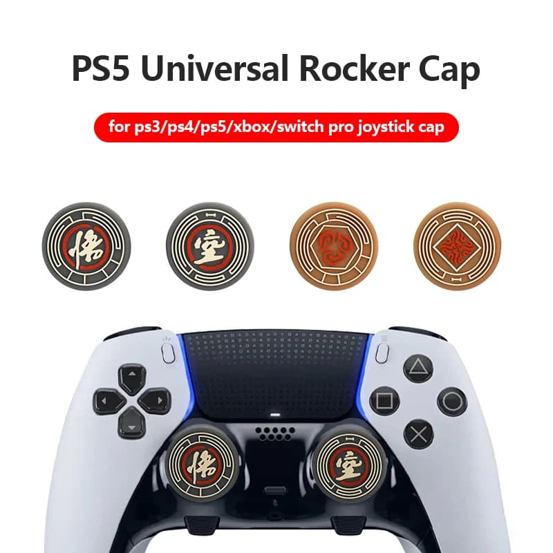 Adatto per PS4/PS5/XBOX/NSPRO Maniglia 4 Tappo bilanciere universale Impugnatura per pollice Copertura protettiva Copritasto in silicone per BLACK MYTH WUKONG