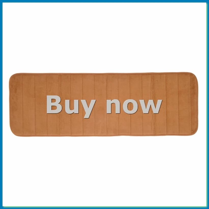 120x40 cm assorbente antiscivolo memory foam cucina camera da letto porta tappetino tappeto tappeto Khaki-A51M
