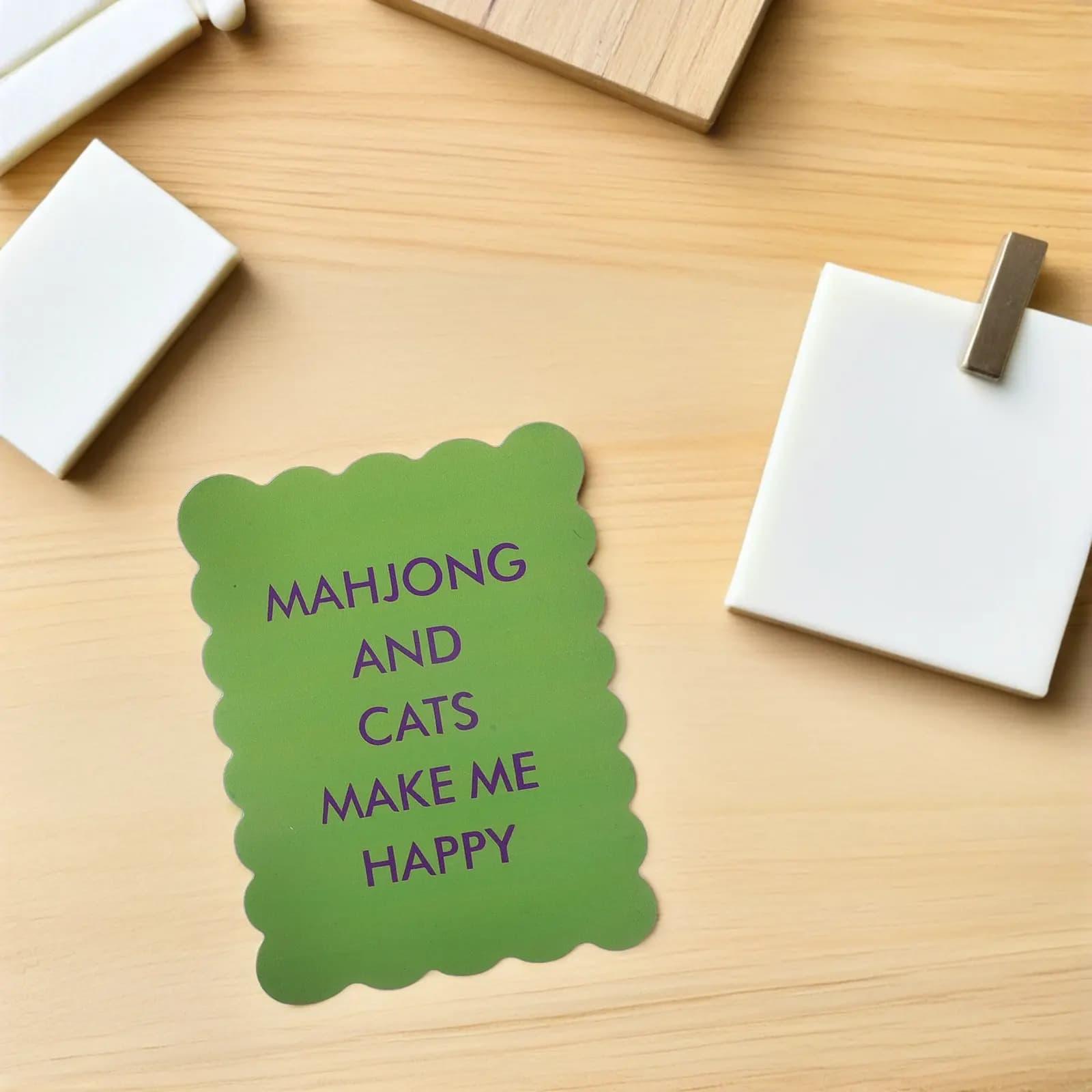 4 Pcs Mahjong Accessories for Family Games Jongg Gifts Enthusiasts Good Shuffling Cards Night Tile Mixer