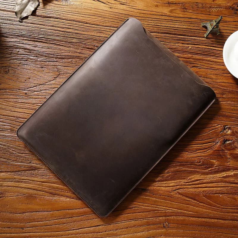 Custodia per laptop in vera pelle Z da 12, 13, 14 pollici per Macbook Air Pro Dell Xiaomi