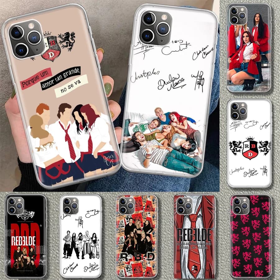 F-Fashion RBD R-Rebelde Cover per telefono per iPhone 11 14 13 12 Mini 15 Pro Max Apple X XS XR 7 Plus 8 + Art Fundas personalizzati