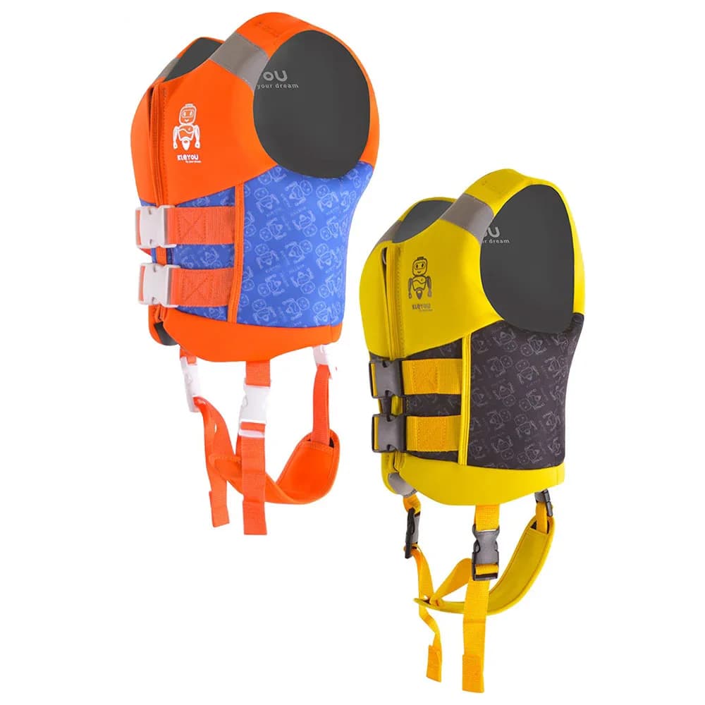 Giubbotto di salvataggio in neoprene per bambini Ragazzi Ragazze Giubbotto di salvataggio galleggiante Surf Alla deriva Galleggiamento Gilet di sicurezza per il nuoto