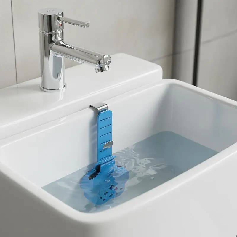 Toilet Tank Cleaning Tablet Holder Adjustable Metal Hook Versatile Toilet Bowl Hanging Cleaner Hanger For Bathroom Use