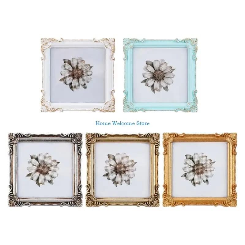 F68E Antique Ornate Photo Frame Decorative Photo Frame Gift Retro Picture Frame