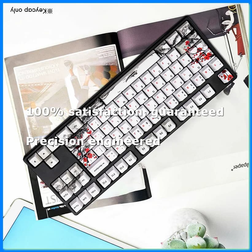 Set di 110 Tasti PBT con Sublimazione a Tinta, Profilo Cherry, per Tastiera Meccanica DIY, Set di Tasti Giapponesi-A69M