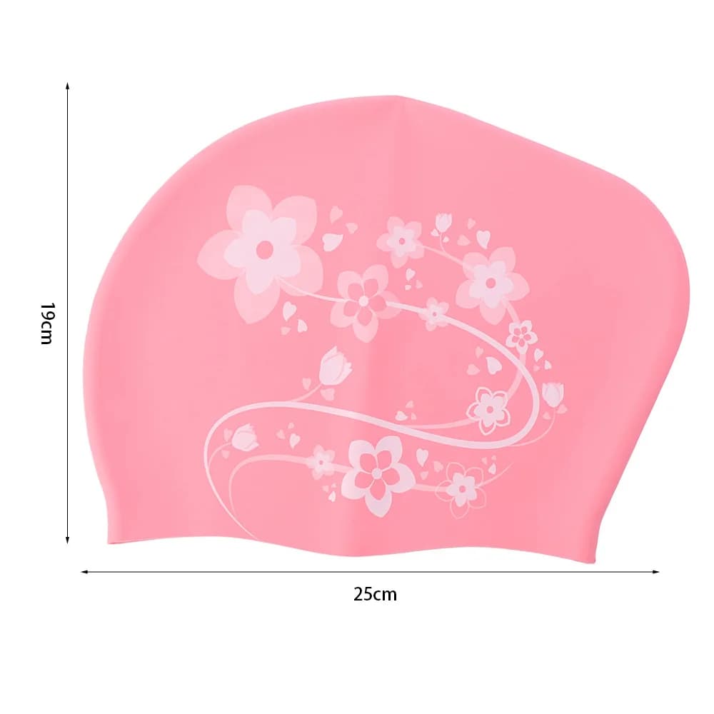 Elastic Swimming Head with Flowers, Design Thickness, Soft, Floral, Solid Color, Anti-freddo, for Snorkeling