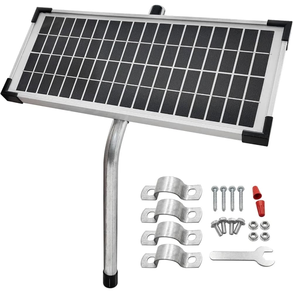 Kit pannello solare da 10 W per apricancello automatico compatibile con i sistemi Mighty Mule