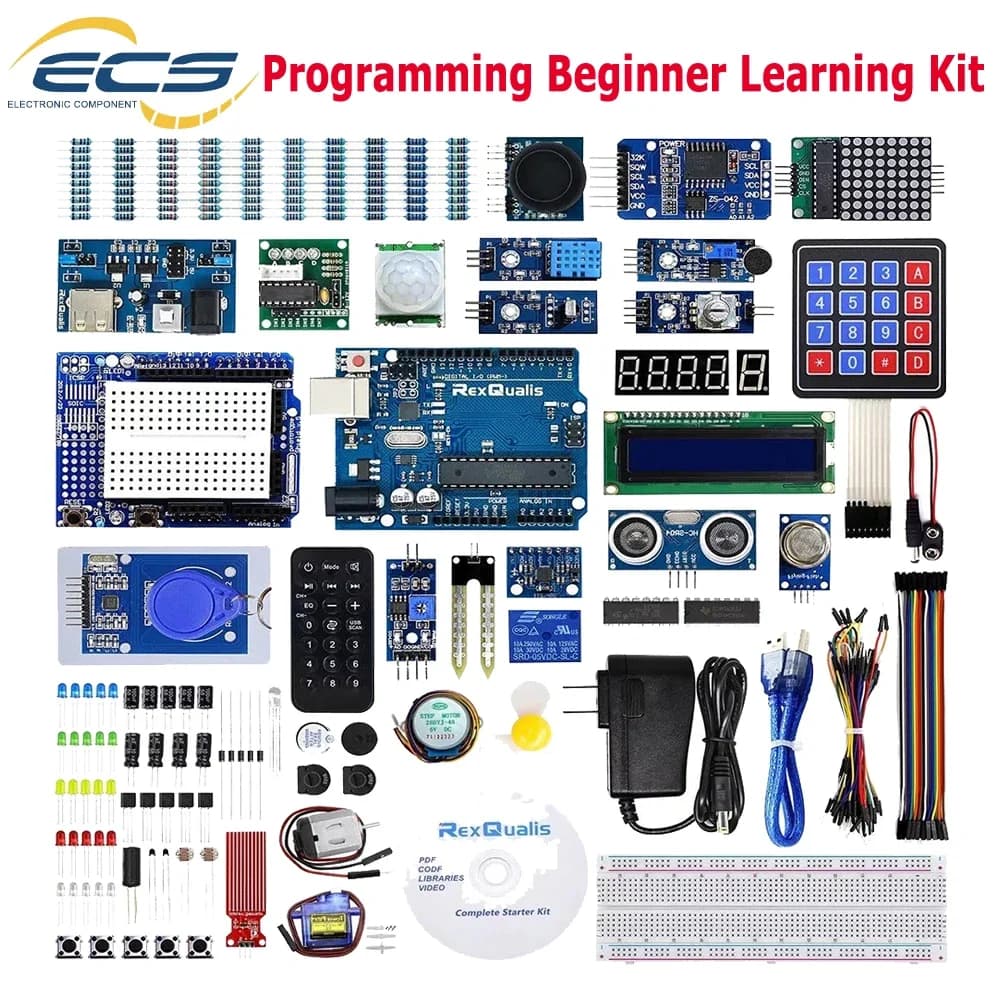 Complete version start-up learning kit for Arduino Programming Project Kit for Smart Beginners from DIY Electronics Laboratory for Arduino IDE