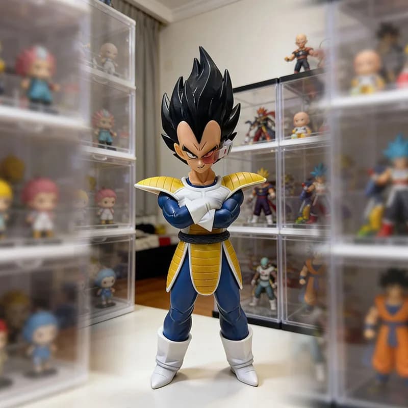 Action Figure Anime Dragon Ball Z da 24 cm, Statua in PVC di Super Saiyan Vegeta, Modellino da Collezione per Decorazione, Giocattolo, Regalo di Compleanno