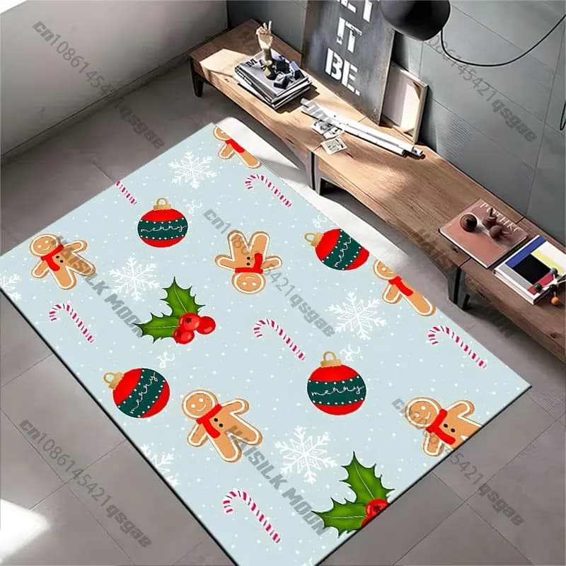 Christmas decorative carpet for parties, yoga mat, decoration for living room, baby cat mat, grass, carpet for play area