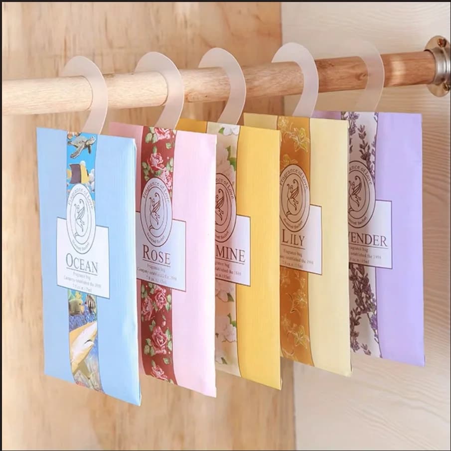 15-24 bustine di deodorante per camera da letto, sacchetti di vaniglia deodoranti per guardaroba sospeso, buste per fragranze, compresse di deodorante per auto,