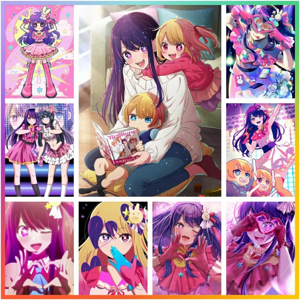 Giappone Pop Anime Oshi No Ko Manga pittura diamante punto croce 5D fai da te arte mosaico ricamo elemento su tela Puzzle decorazioni per la casa
