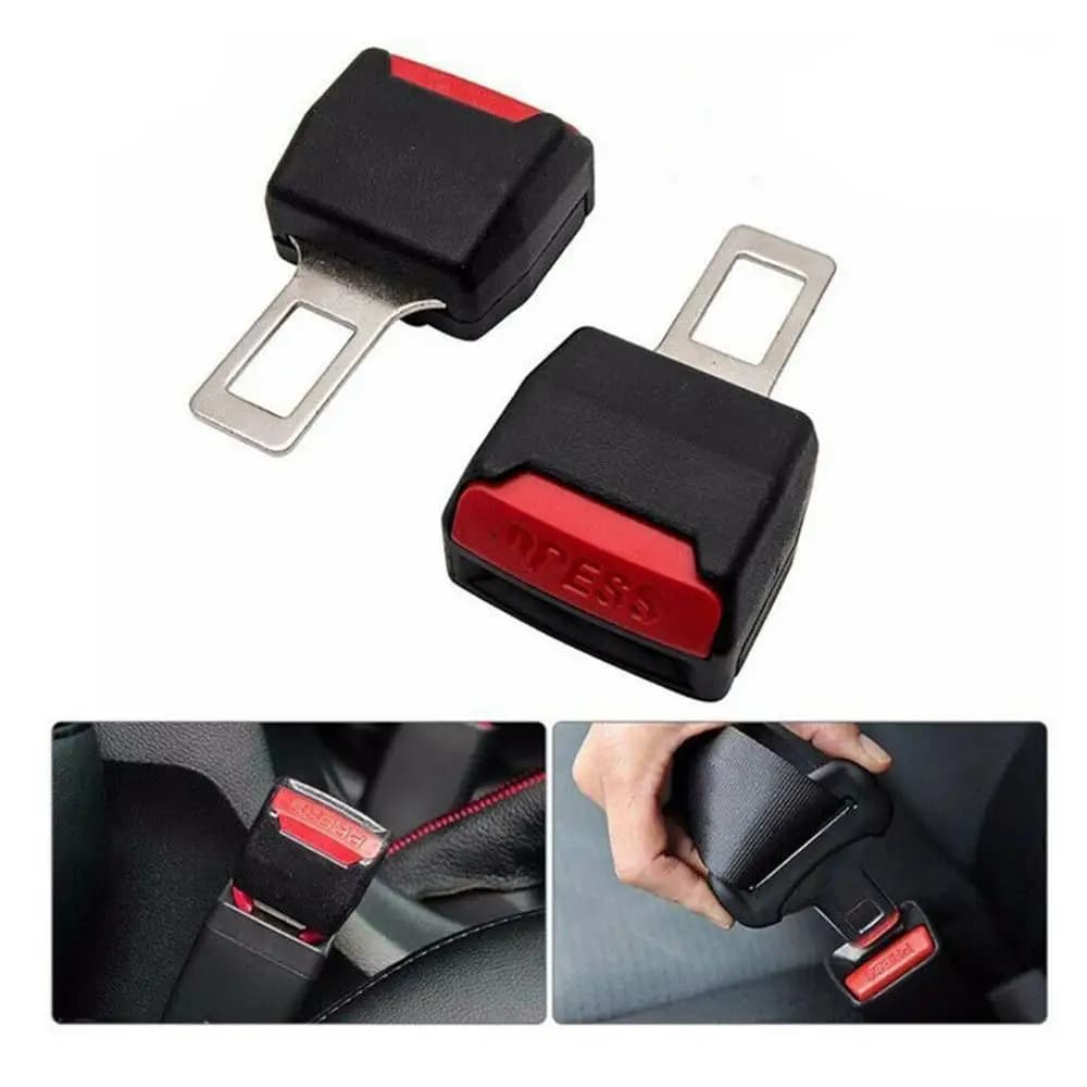 2 pcs extension for car seat belt clip, safety belt block, plug with buckle, thick insert, extension for safe grip