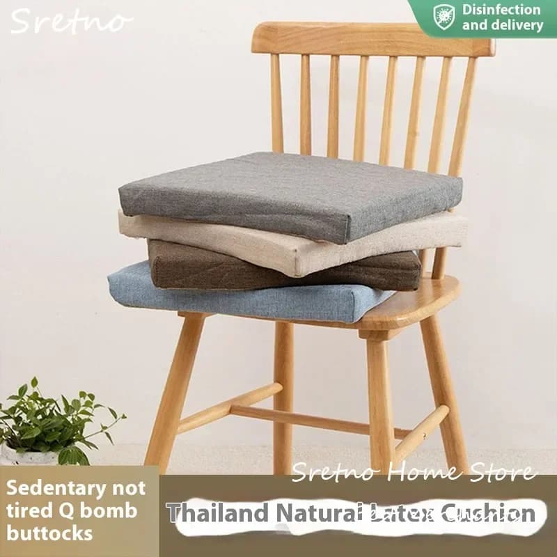 Cuscino del sedile in lattice Sedia da ufficio Cuscino dei glutei Cuscini del seggiolino auto Cuscino per sgabello per studenti Cuscini da pavimento antiscivolo coussin de chaise