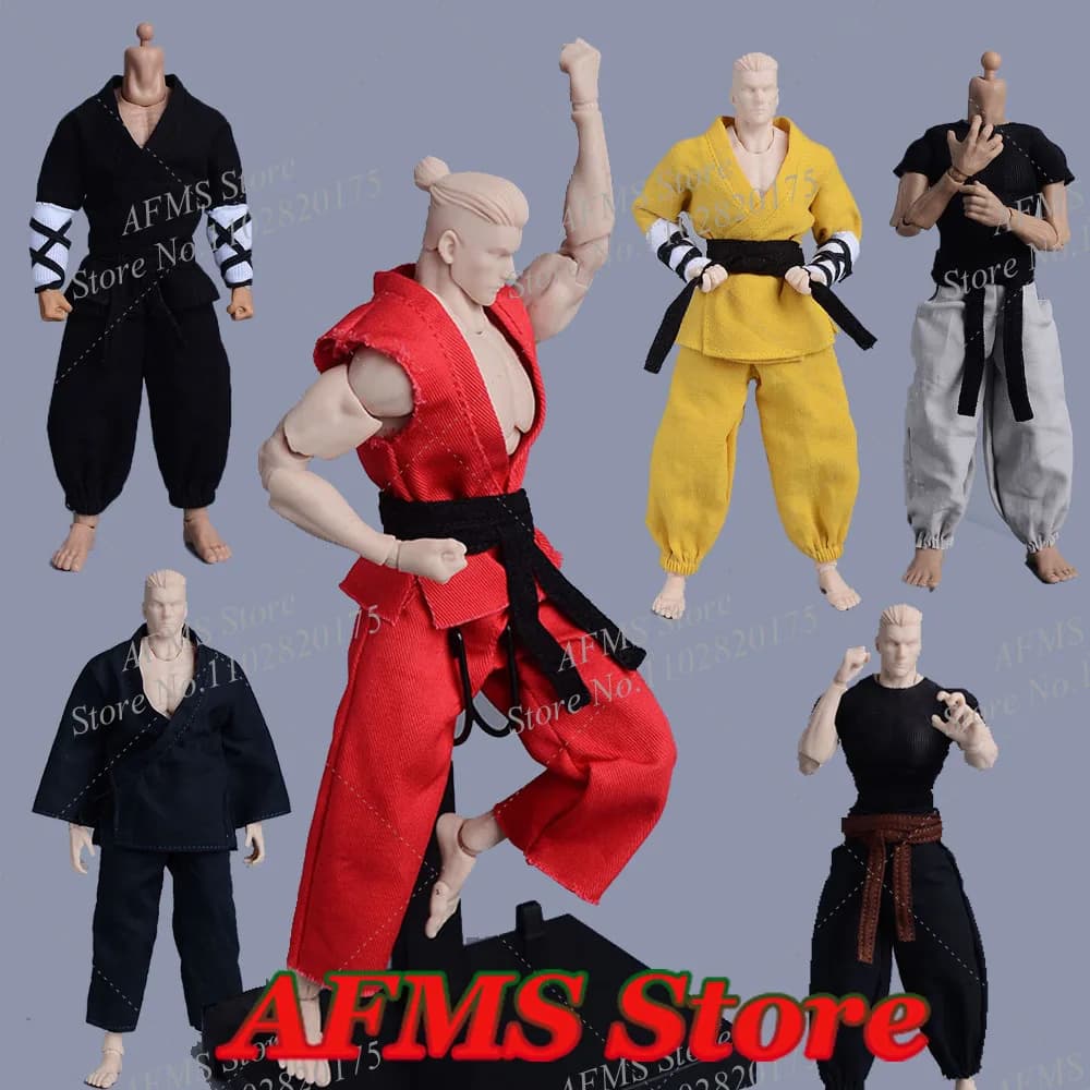 Romankey 1/12 scala da collezione figura uniforme Kung Fu Fight Tai Chi Karate tute da allenamento sportive Fit modello Action Figure da 6 pollici