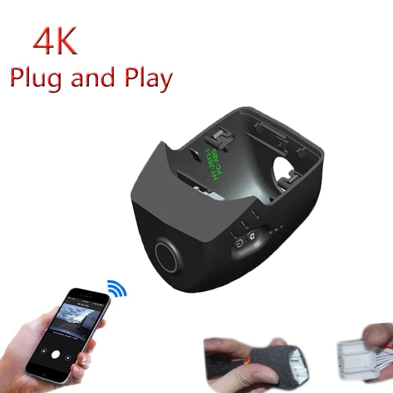 4K Plug and Play For Skoda Octavia Pro High Version 2021 2022 2023 Auto Wifi DVR Video Recorder DashCam Black Box Full HD 2160P