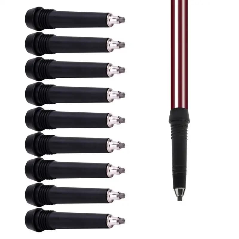 Trekking pole with 10 pieces tungsten carbide tip Nordic walking stick Climbing rod Alpenstock Outdoor