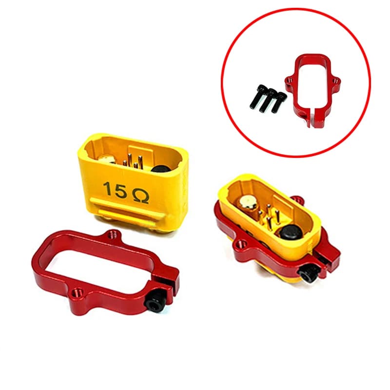 2PCS AS150U Male Spine Fixed Seat In Aluminium Alloy Anti-Spark Battery Connector for 4/6/8 axes/Multi-Rotor Drone Connection Part