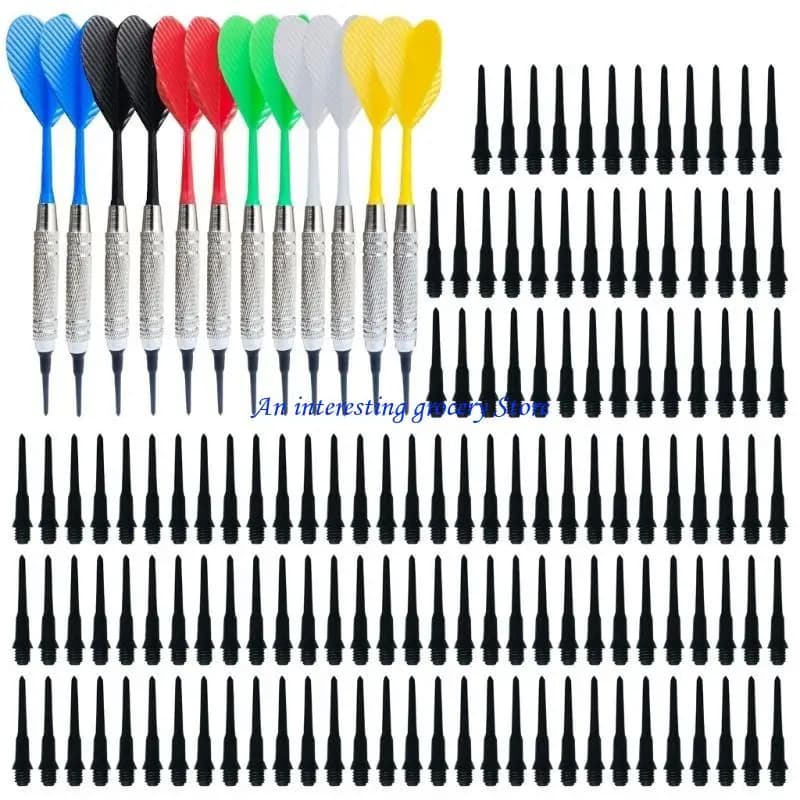 652D 12 pezzi Freccette con punta morbida con punta per freccette Freccette con punta in plastica per freccette elettroniche