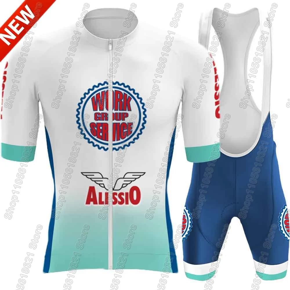 Work Service 2026 Team Italy Cycling Jersey Set Mens Bicycle Clothing Road Bike Shirts Suit Bicycle Bib Shorts MTB Ropa Maillot