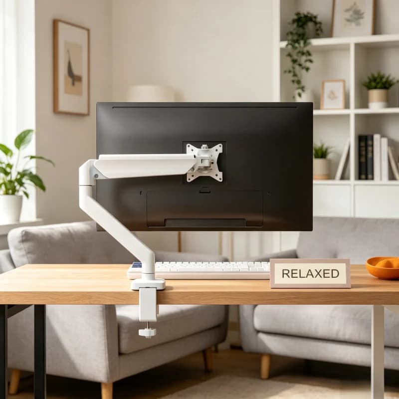 Supporto da scrivania per monitor singolo, regolabile, supporta fino a 32 pollici e 19,8 libbre per monitor di computer e schermi TV