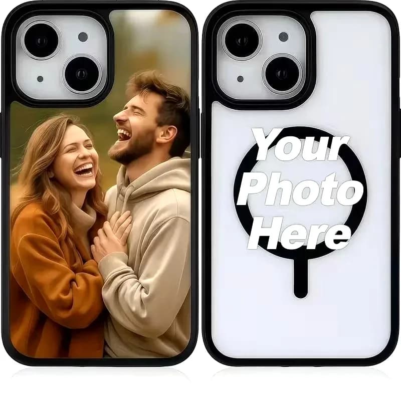 Custom DIY Phone Case For iPhone 17 16 15 14 13 12 11 Pro XS Max Plus Mini X XR Air 16e 17e Magsafe Shockproof PC Clear Cover