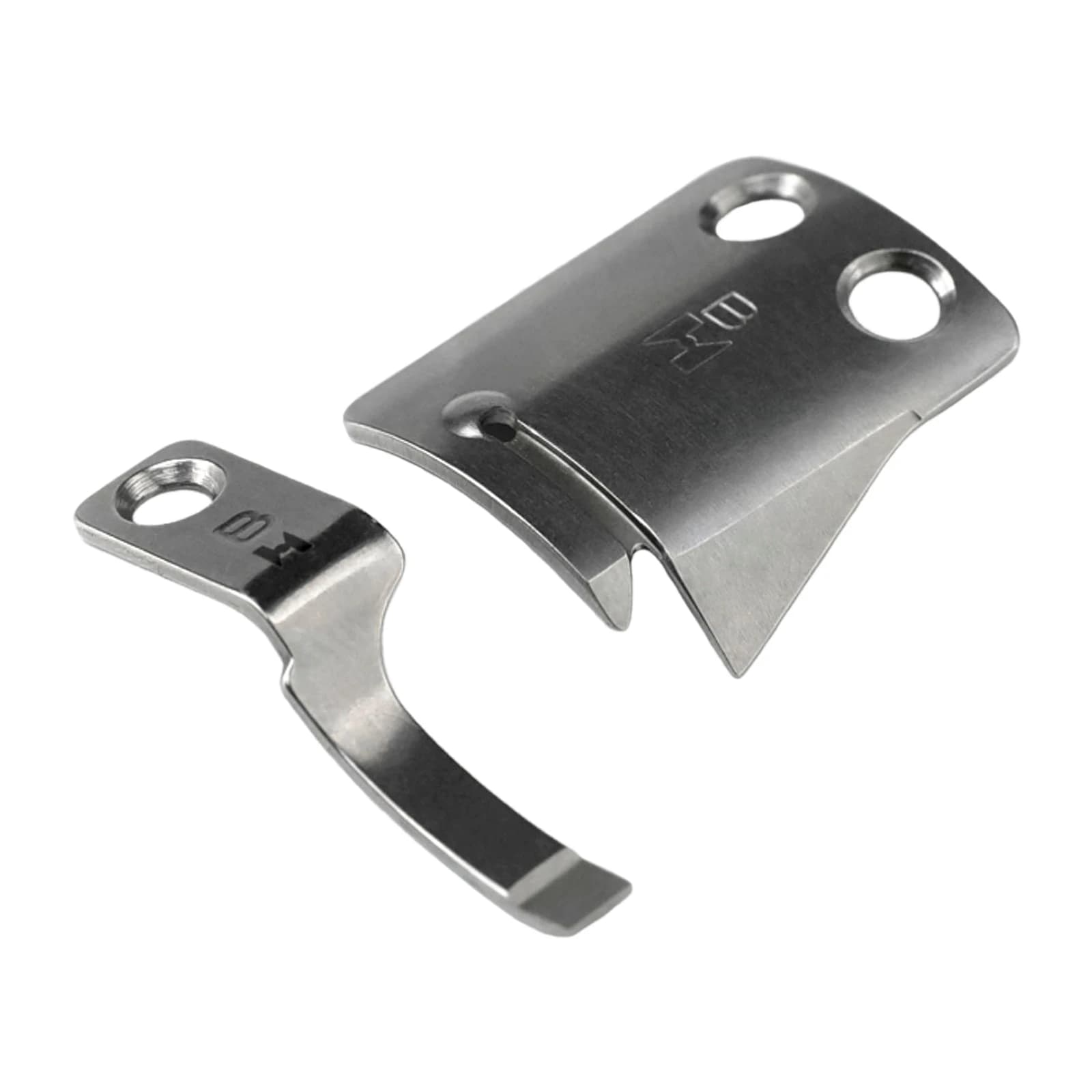 MF02A0834 + MF02A0838 (H)M Set di coltelli mobili + fissi per lama per macchina da cucire Mitsubishi PLK-2010, 2516, 3020, 3520