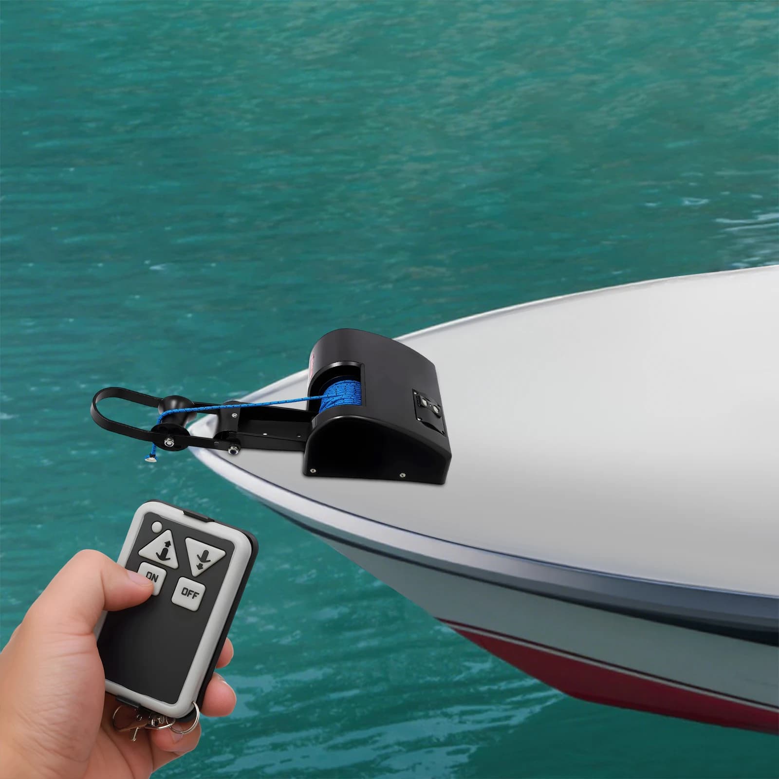 35LBS Free Fall saltwater Boat Marine Electric Anchor Winch with Wireless Remote