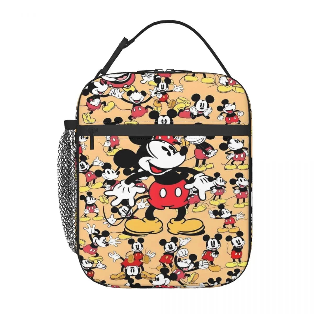 Thermal lunch bags with Mickey Mouse drawings, women's lunch containers, lunch containers with cartoons, for school, office, outdoor, multifunctional food box