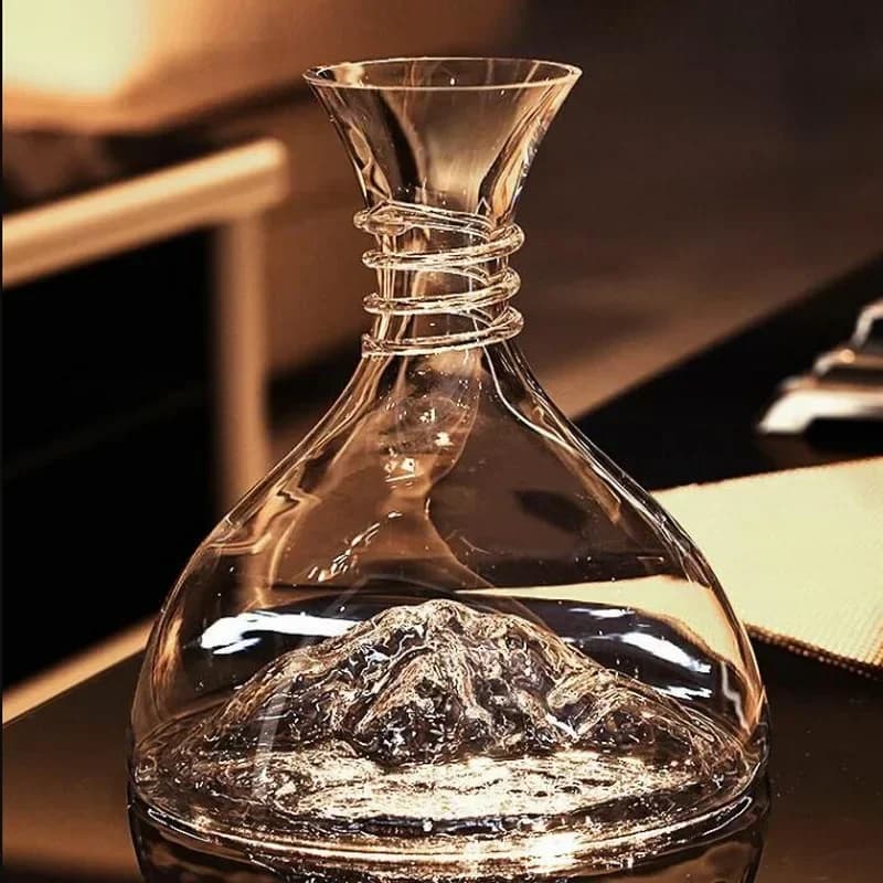 Decanter Iceberg Divisorio per decanter veloce per uso domestico di lusso e fascia alta Decanter per vino rosso in vetro di cristallo creativo