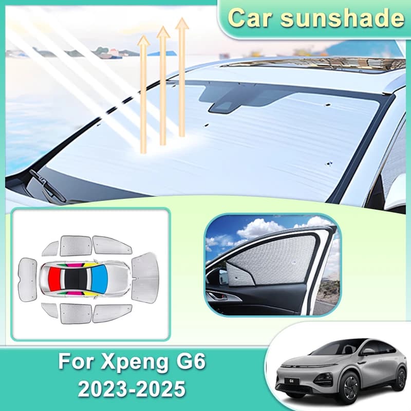 Auto Parasole Per Xpeng G6 2023 2024 2025 Visiera Parabrezza Protezione Solare Isolamento termico Parasole Protezione Anti-Uv Accessori Auto
