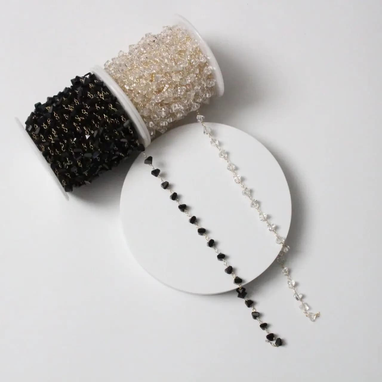 39.37 inch DIY crystal chain, craft crystal chain, loose chain with hair tassel in old style
