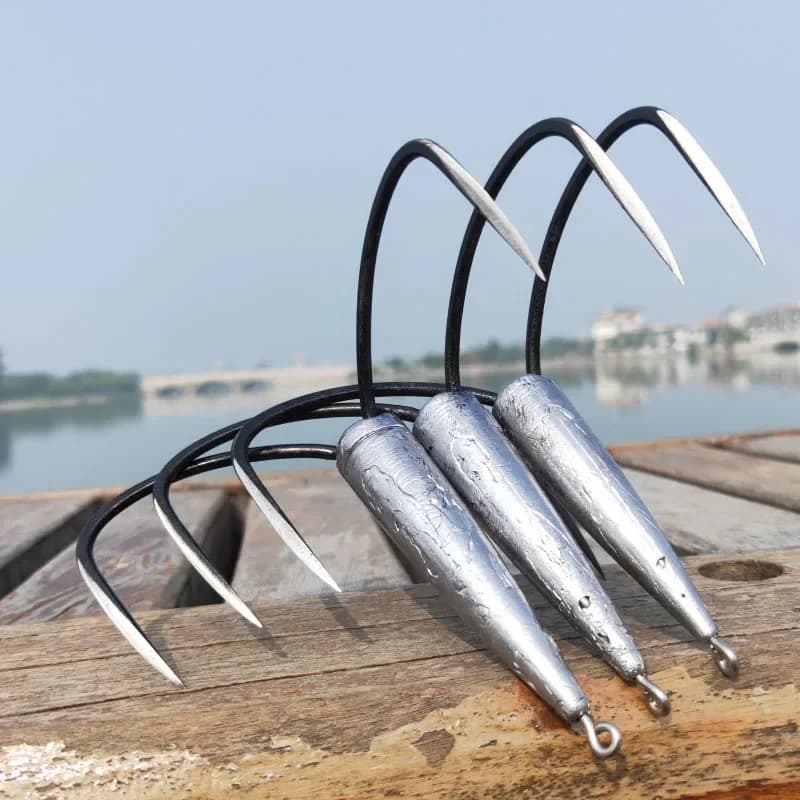 Carbon Steel Fishing Hook Sharp Treble Hook Triple Anchor Hooks Lead Fishing Hook Anzuelos De Pesca Mar Pesca Fishing Tackle