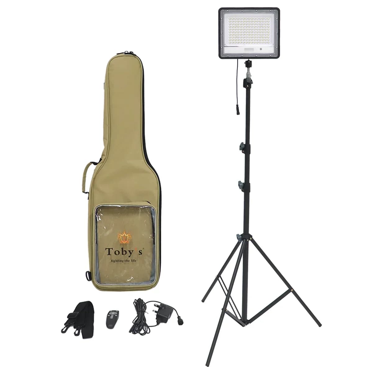 Canna da pesca a LED portatile Luci da esterno Supporto per luce da campeggio ad altezza regolabile con lampada impermeabile