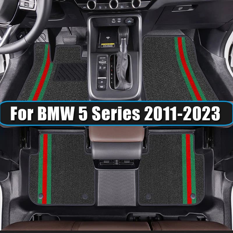 Tappetini Auto Premium in TPE per BMW Serie 5 F10 2011-2013, G30 2014-2023, Accessori Interni Auto, Tappeto Decorativo
