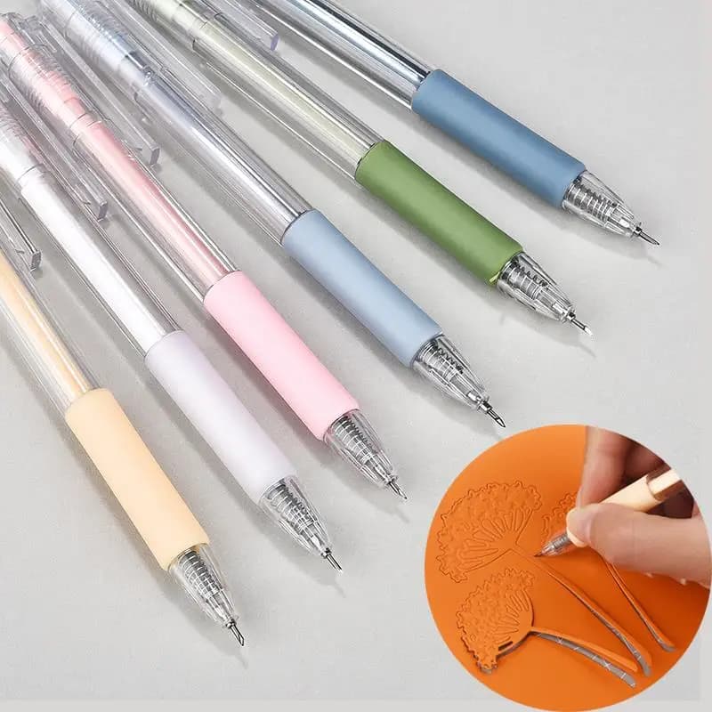 1/5/6Pcs Paper Cut Knife Pen Refill Set Art Utility Knife Scrapbook Cutting Tool Precision Sticker Washi Tape Cutter DIY Craft