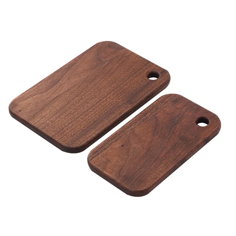 Walnut Wood Cutting Board Portable,Chopping Board with Hole for Hanging,Multifunctional Board Serving Tray for Home Outdoor