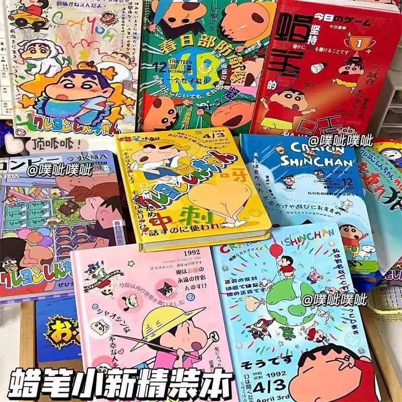 Quaderno con Illustrazioni di Crayon Shin-Chan, Pagine da Colorare, Materiale Scolastico per Studenti, Regali di Cancelleria, Articoli per Baby Shower
