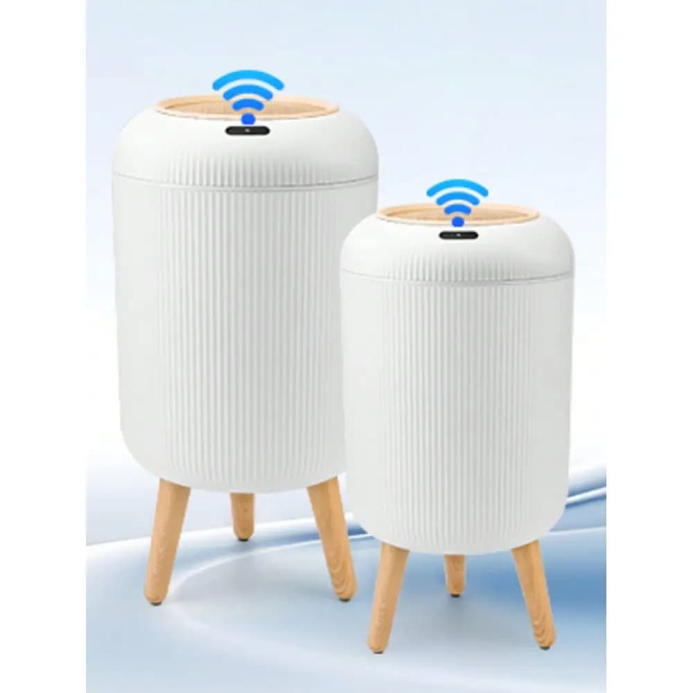 Trash Can Set 1012L Combination Trash Can Set Touchless Sensor Trash Can LidLocked Odor Control Minimalist Design Ideal For Bat
