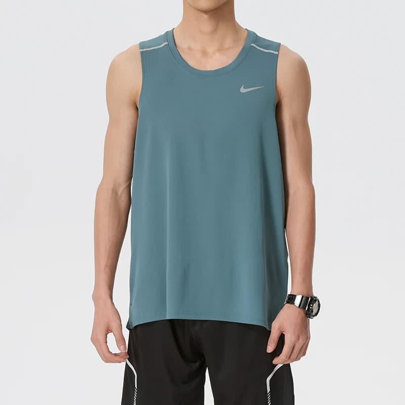 T-shirt senza maniche da uomo Nike, abbigliamento sportivo, corsa, basket, allenamento, asciugatura rapida, traspirante, confortevole, casual, If2019-382