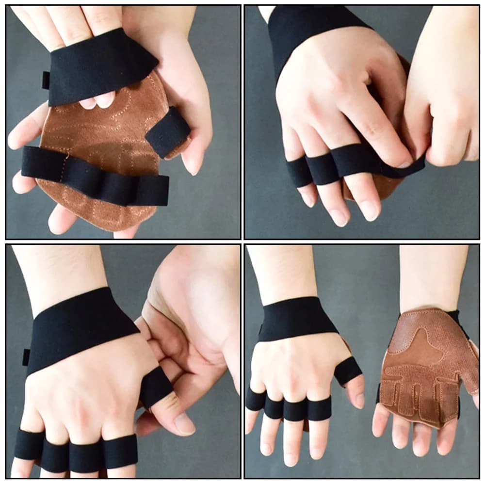 1 pair of sports weight lifting gloves with built-in cuffs for men and women - Great for fitness in the gym, cross training