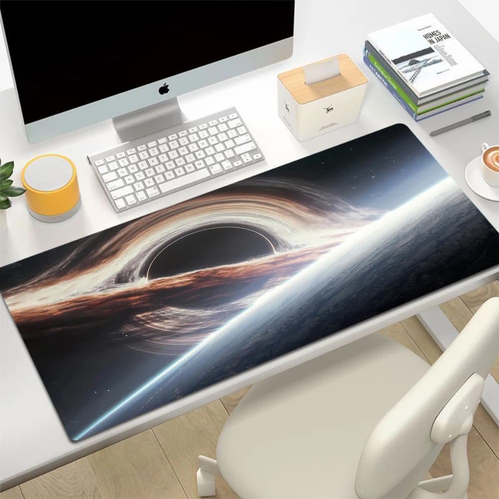 Space Earth Cielo stellato Tappetino per mouse Gamer Accessori da gioco per PC Tappetino in gomma XXL Spazio Tappetino per tastiera Mause Tappetini per laptop