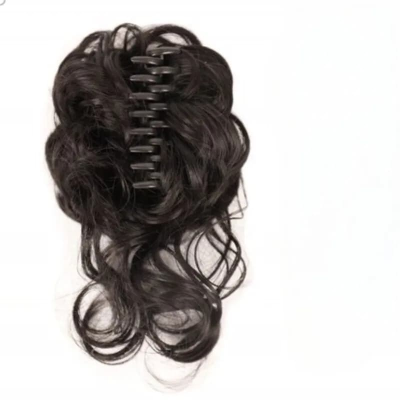 WIGSIN Synthetic Chignon Disordered Hair Extension Claw Clips in Hair Piece Panini Hair Straight Courts for Women