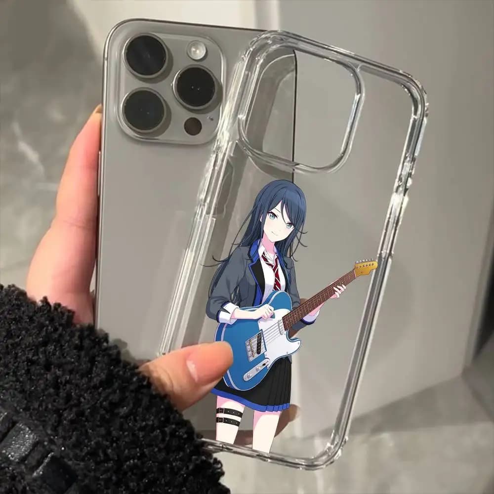 Hoshino Ichika Old Team Uniform Luxury Transparent Phone Case For IPhone 17 16 15 Pro Max 14 13 12 11