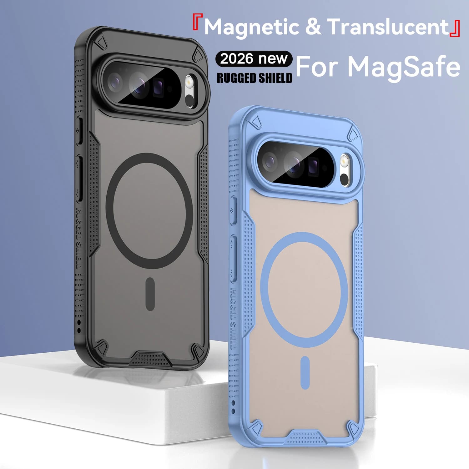 Custodia Magnetica Lusso Opaca Traslucida Antiurto per Google Pixel 10 10 Pro XL 10Pro Compatibile con Ricarica Wireless MagSafe