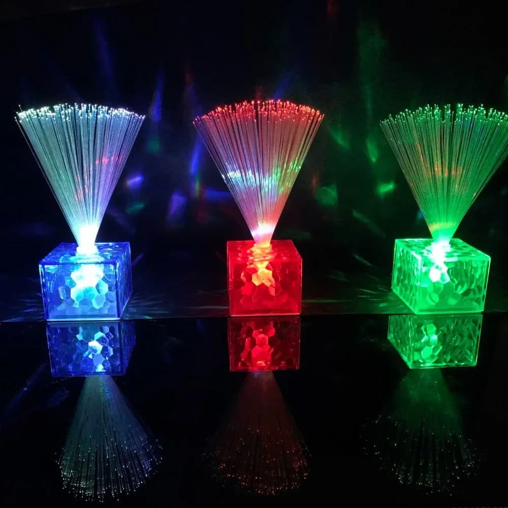 Colorful Fiber Optic Lights Mini Small Night Light Party Atmosphere Fiber Star Lamp Table Decoration Party Atmosphere Star Lamp