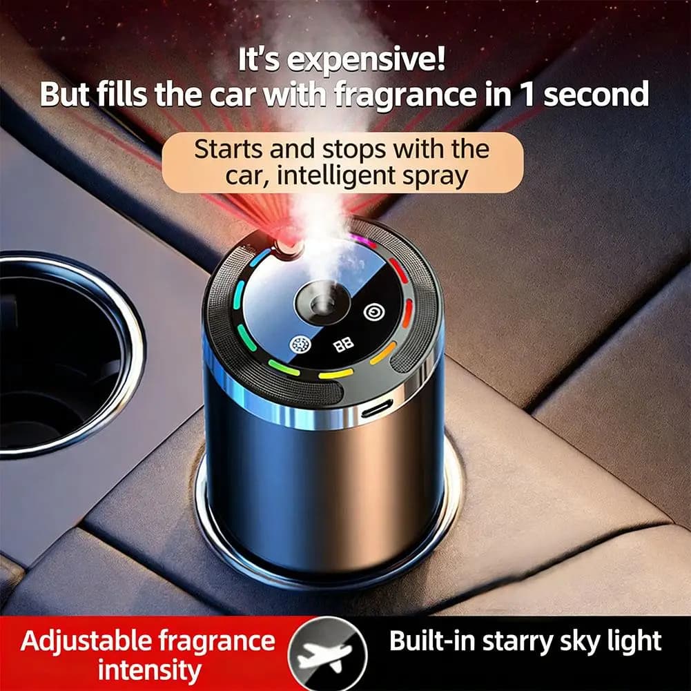 Diffusore Elettrico per Auto, Umidificatore per Bocchette d'Aria, Aromaterapia, Elimina Odori, Accessori Auto