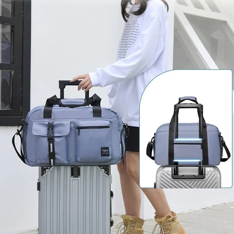 Borsa fitness grande Borsa sportiva da donna Scarpe asciutte e bagnate Tasca a spalla singola Crossbody Nuoto Yoga Palestra Zaino da viaggio Borsone