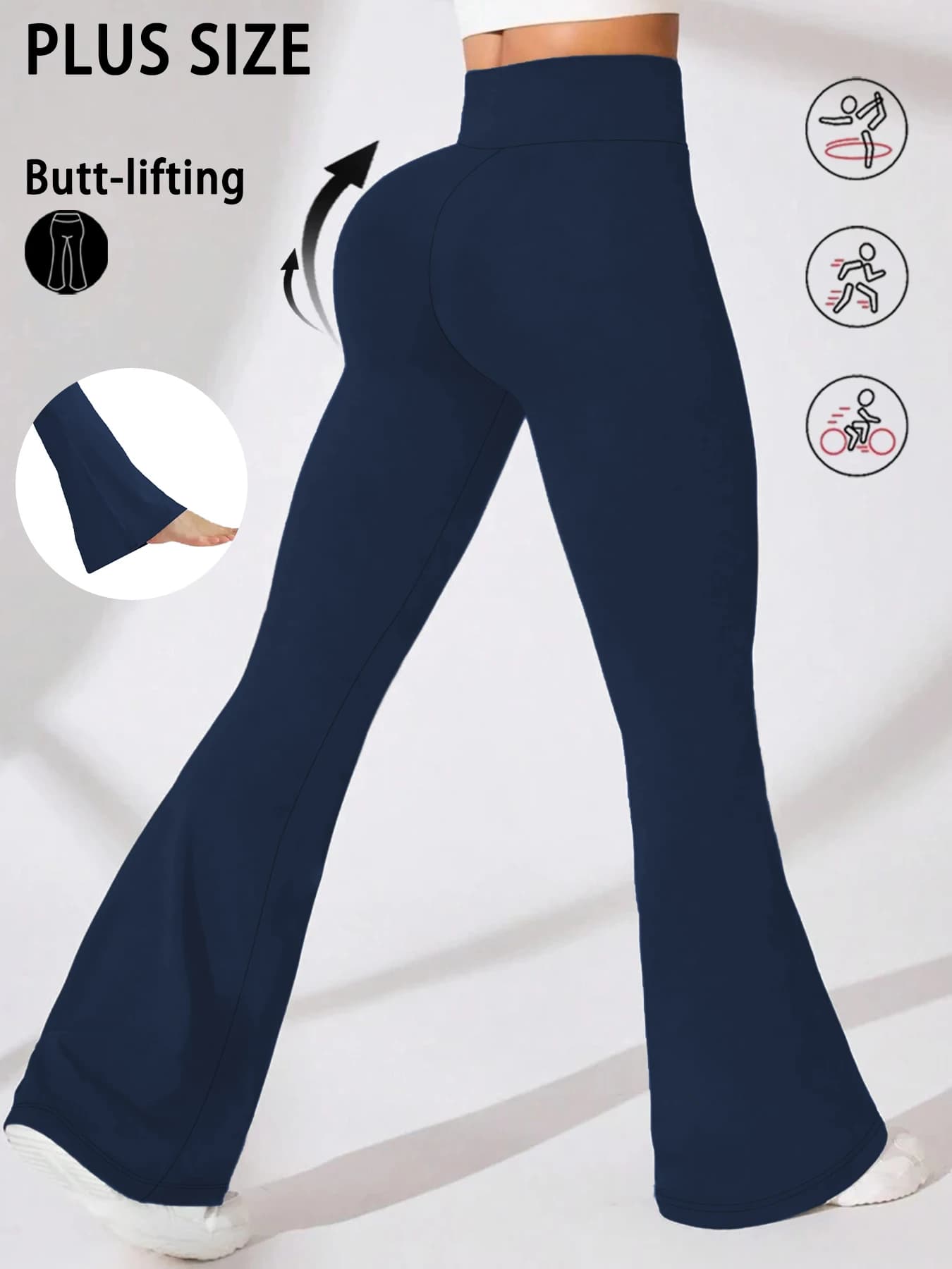 High-life yoga pants for women's strong sizes. Perfect for yoga or leisure.